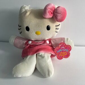 Vintage Sanrio Hello Kitty Smiles Flying Colors Puppet Pink Face